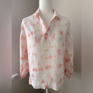 Rachel Zoe Blouse Size Small Tie Dye Multicolor